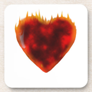 Flaming Heart Onderzetter