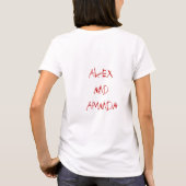 Flaming Heart-Red-Black-Personalized T-shirt (Achterkant)