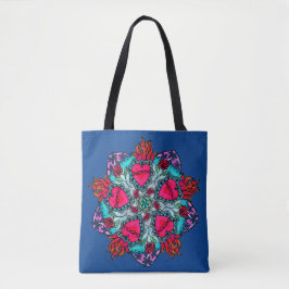 Flaming Heart Sacred Heart Tote Bag