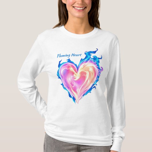 Flaming Heart T-shirt (Voorkant)