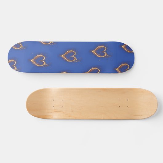 Flaming Hearts Skateboard (Horizontaal)
