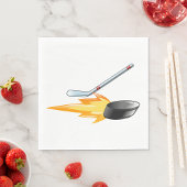 Flaming Hockey Puck Servet