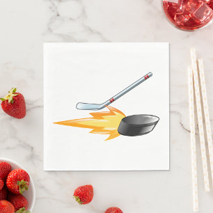 Flaming Hockey Puck Servet