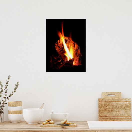 Flaming Hollow Poster (Keuken)