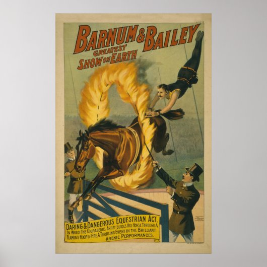 Flaming Horse Circus Poster (Voorkant)