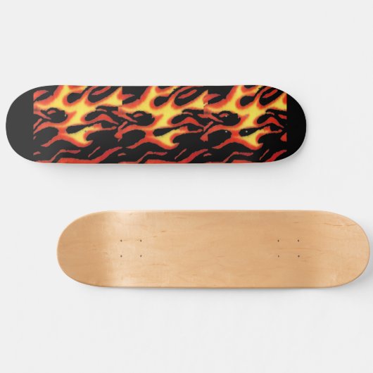 Flaming Hot Persoonlijk Skateboard (Horizontaal)
