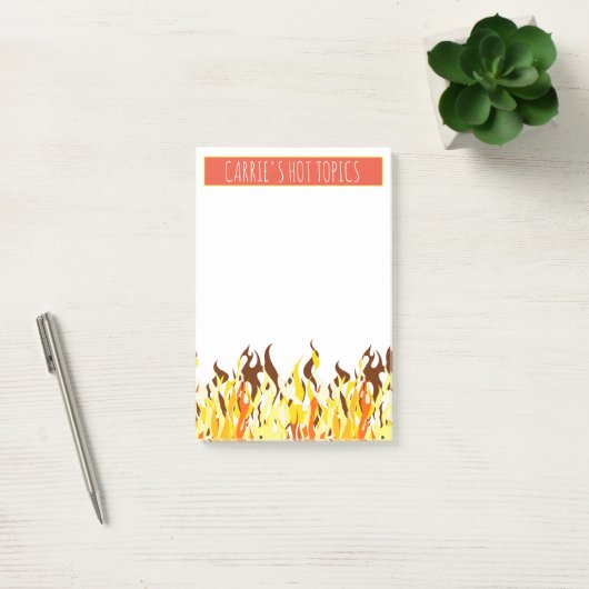 Flaming Hot Topics| Persoonlijke Kantoor Post-it® Notes (Kantoor)