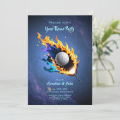 Flaming Intensity: de golfbal in actie. Kaart (Staand voorkant)