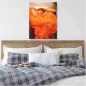 Flaming June, 1895 by Lord Frederic Leighton Canvas Afdruk (Insitu (Slaapkamer))