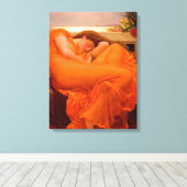 Flaming June, 1895 by Lord Frederic Leighton Canvas Afdruk (Insitu (Houten vloer))