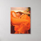 Flaming June, 1895 by Lord Frederic Leighton Canvas Afdruk (Voorkant)