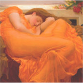 Flaming June, 1895 by Lord Frederic Leighton Sticker (Voorkant)