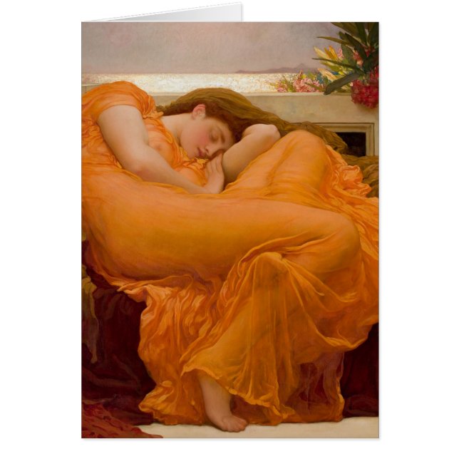 Flaming June  Art Card Paining (Voorkant)