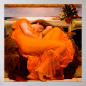Flaming June by Frederic Leighton Poster (Voorkant)