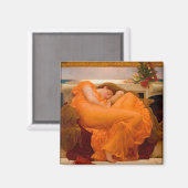 Flaming June by Frederic Lord Leighton 1830 Magneet (Voorkant / Achterkant)
