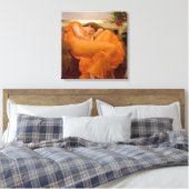 Flaming June (door Frederic Leighton) Canvas Afdruk (Insitu (Slaapkamer))