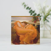 Flaming June (door Frederic Leighton) Kaart (Staand voorkant)