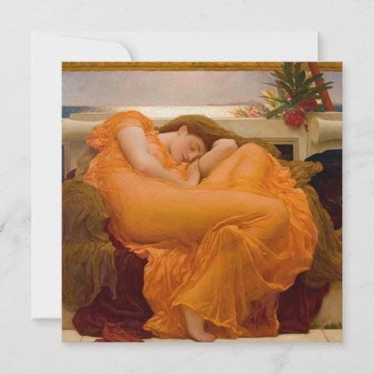 Flaming June (door Frederic Leighton) Kaart (Voorkant)