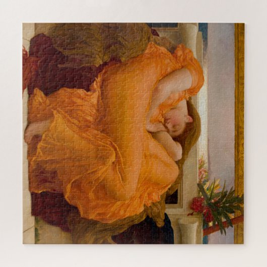 Flaming June (door Frederic Leighton) Legpuzzel (Horizontaal)