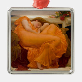 Flaming June (door Frederic Leighton) Metalen Ornament