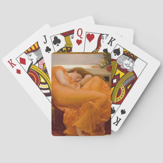 Flaming June (door Frederic Leighton) Pokerkaarten (Achterkant)