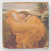 Flaming June (door Frederic Leighton) Stenen Onderzetter (Voorkant)