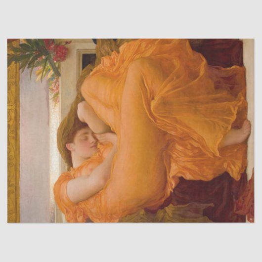 Flaming June (door Frederic Leighton) Tissuepapier (Voorkant)