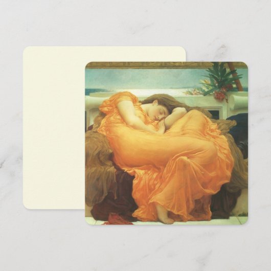 Flaming June door Lord Frederic Leighton (Voorkant / Achterkant)