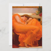Flaming June door Lord Frederic Leighton Bedankkaart (Voorkant)