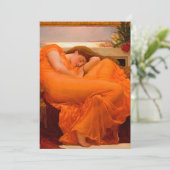 Flaming June door Lord Frederic Leighton Bedankkaart (Staand voorkant)