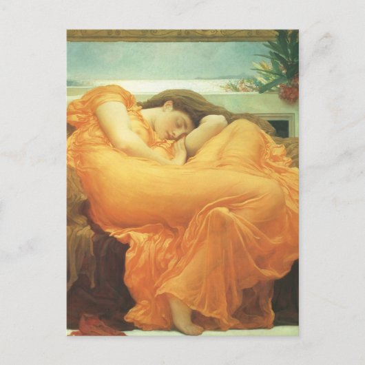 Flaming June door Lord Frederic Leighton Briefkaart (Voorkant)