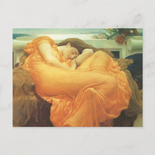 Flaming June door Lord Frederic Leighton Briefkaart (Voorkant)