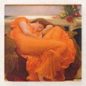 Flaming June door Lord Frederic Leighton Glazen Onderzetter (Voorkant)