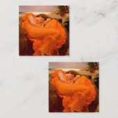 Flaming June door Lord Frederic Leighton Informatiekaartje (Voorkant / Achterkant)
