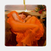Flaming June door Lord Frederic Leighton Keramisch Ornament (Voorkant)