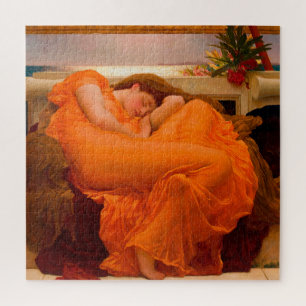 Flaming June door Lord Frederic Leighton Legpuzzel
