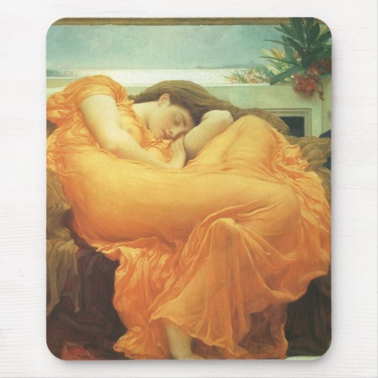 Flaming June door Lord Frederic Leighton Muismat (Voorkant)