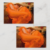 Flaming June door Lord Frederic Leighton Notitiekaartje (Voorkant / Achterkant)