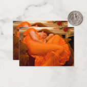 Flaming June door Lord Frederic Leighton Notitiekaartje (Voorkant / Achterkant in situ)