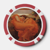 Flaming June door Lord Frederic Leighton Poker Chips (Achterkant)