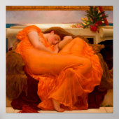 Flaming June door Lord Frederic Leighton Poster (Voorkant)