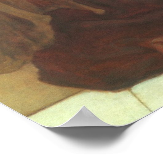 Flaming June door Lord Frederic Leighton Poster (Hoek)