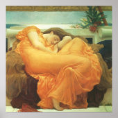 Flaming June door Lord Frederic Leighton Poster (Voorkant)