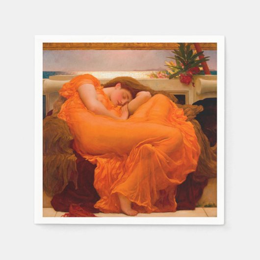 Flaming June door Lord Frederic Leighton Servet (Voorkant)