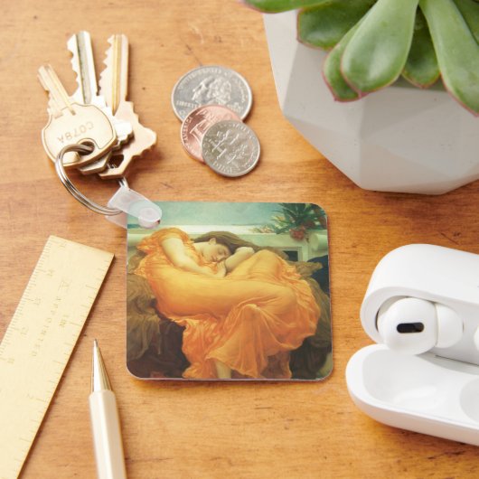 Flaming June door Lord Frederic Leighton Sleutelhanger (Bureau)