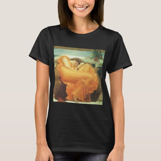 Flaming June door Lord Frederic Leighton T-shirt (Voorkant)