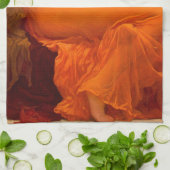 Flaming June door Lord Frederic Leighton Theedoek (Gevouwen)