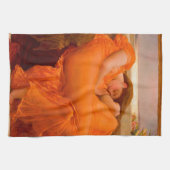 Flaming June door Lord Frederic Leighton Theedoek (Horizontaal)