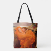 Flaming June door Lord Frederic Leighton Tote Bag (Achterkant)