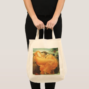 Flaming June door Lord Frederic Leighton Tote Bag